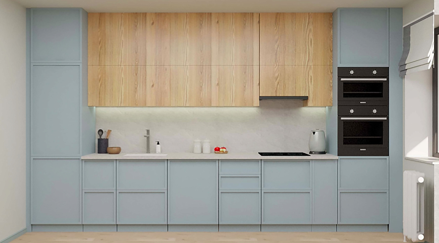 Типовой дизайн-проект однокомнатной квартиры ЖК на Троицкой (53 м2)